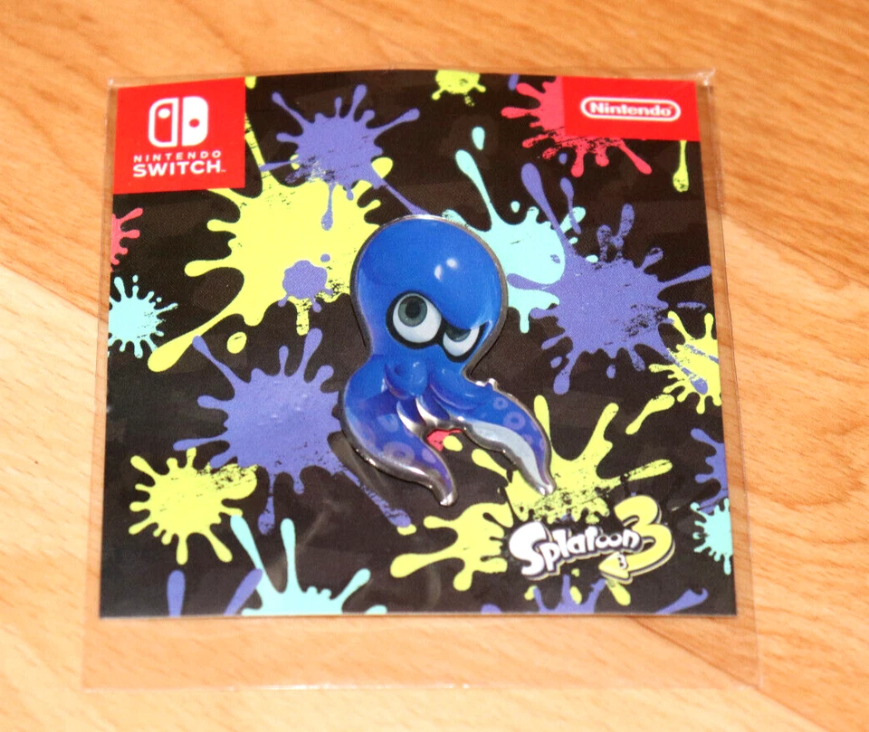 Splatoon 3 Very Rare Promo Octopus Pin / Badge Nintendo Switch - Image 1 of 4
