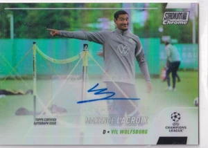 Topps Chrome Stadium Club Champions League 21/22 CA-MLX Maxence Lacroix Auto - Picture 1 of 2