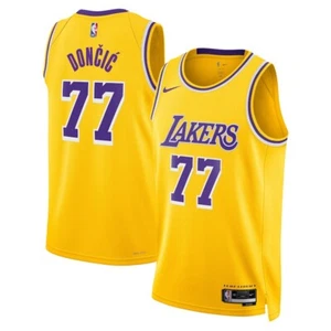 Los Angeles Lakers Men's jersey NBA ICON Edition 77 Doncic New All Sizes UK - Picture 1 of 4