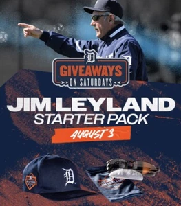 New Detroit Tigers Jim Leyland Starter Pack Baseball Cap Sunglasses SGA HOF 2024 - Picture 1 of 17