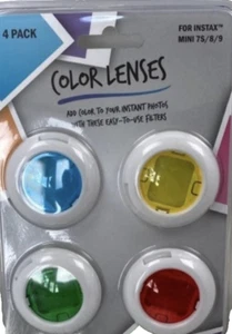 INSTAX FUJI 4 Colors Close-up Lens Filter Set Kit for Mini 7S/8/9 Blue Green NEW - Picture 1 of 6