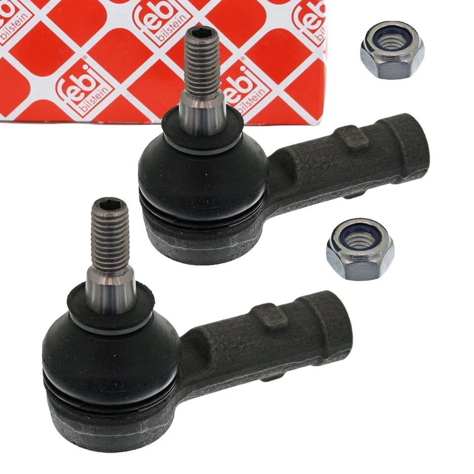 febi bilstein 41335 Spurstangenendstück, Spurstangenkopf mit Sicherungsmutter (Vorderachse beidseitig) - MITSUBISHI, SMART