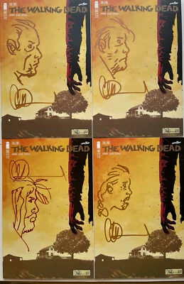 Walking Dead #193 Final Issue 2nd Print w/Character Remarque By Charlie Adlard - Image 1 of 4