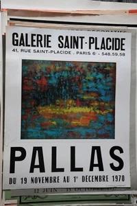LOCANDINA - PALLAS GALERIE SAINT-PLACIDE PARIS 1970 - Picture 1 of 1