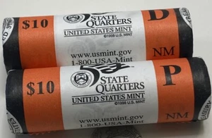 2008-P & D 50 State New Mexico Quarters BU Rolls US Mint Wrapper - Picture 1 of 2