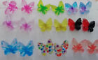 Butterfly resin stud earrings (for pierced ears) 10mm - lots of colours choice