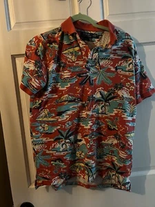 Ralph Lauren rotes Hawaii Aloha Surf Poloshirt - Medium - Bild 1 von 5