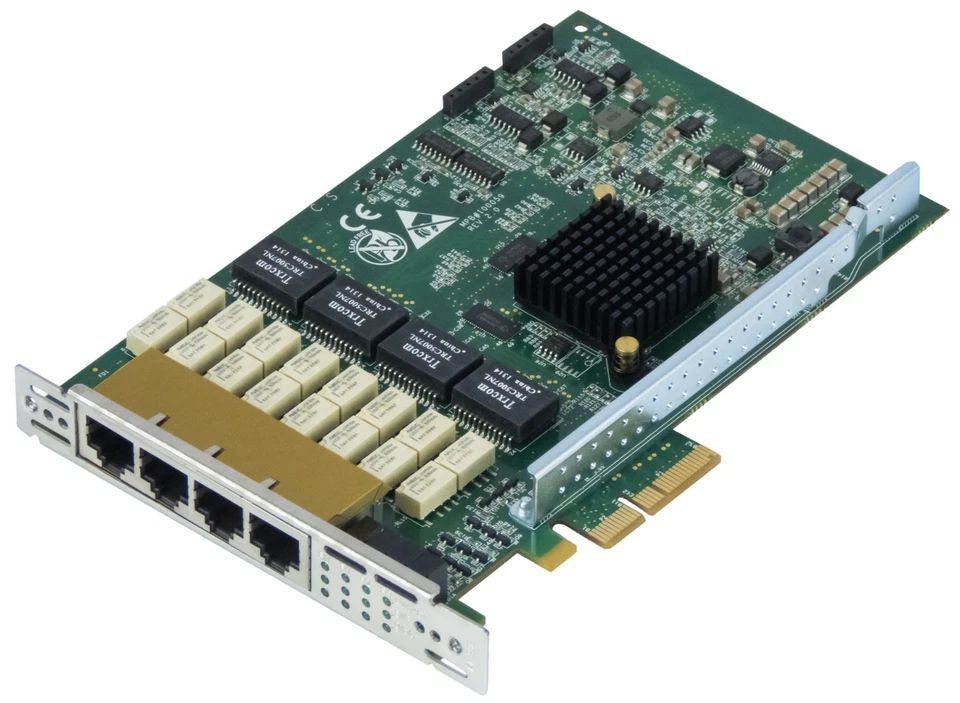 QUAD GIGABIT BYPASS CARD RIVERBED 410-00047-01 REV. 2.2 PCIe  - Bild 1 von 2