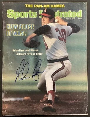 Nolan Ryan Signed Sports Illustrated Magazine HOF Autograph NO LABEL 7/23/79 PSA - Image 1 of 4