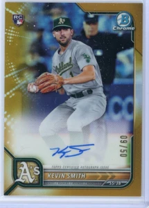 2022 Bowman Chrome Rookie Autographs Gold Refractors #CRAKS Kevin Smith 05/50 - Picture 1 of 2