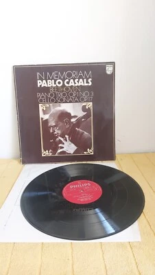 In Memoriam Pablo Casals Beethoven Piano Trio Cello Sonata NM Philips 6833 054  - Image 1 of 4
