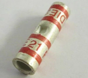 THOMAS & BETTS 54504 Copper Two-Way Splice Connector 8 AWG Tin (BOX OF 50) - Picture 1 of 4