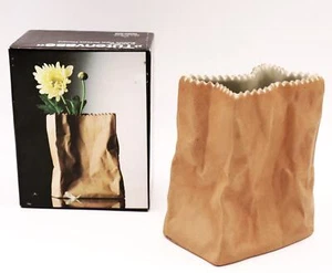 Rosenthal Tapio Wirkkala Studio-Linie Keramik Paper Bag Tütenvase 10,8 cm #S - Picture 1 of 9
