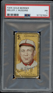 1911 T205 Miller J. Huggins Polar Bear PSA 1