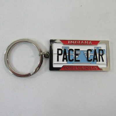 Keychain Pace Car Indianapolis Indiana License Plate Indy 500 - Image 1 of 4