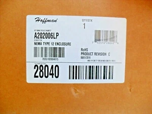 Hoffman A202006LP / SPL  Custom Enclosure 20" x 20" x 6" nib - Picture 1 of 9