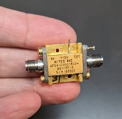 Miteq AFS4-00501800 Low Noise Amplifier 50MHz to 19 GHz LNA Guaranteed (A31) - Image 1 of 4