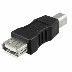 USB Type A Female to USB Type B Male Printer Extension Adapter Converter Plug - Picture 1 of 3