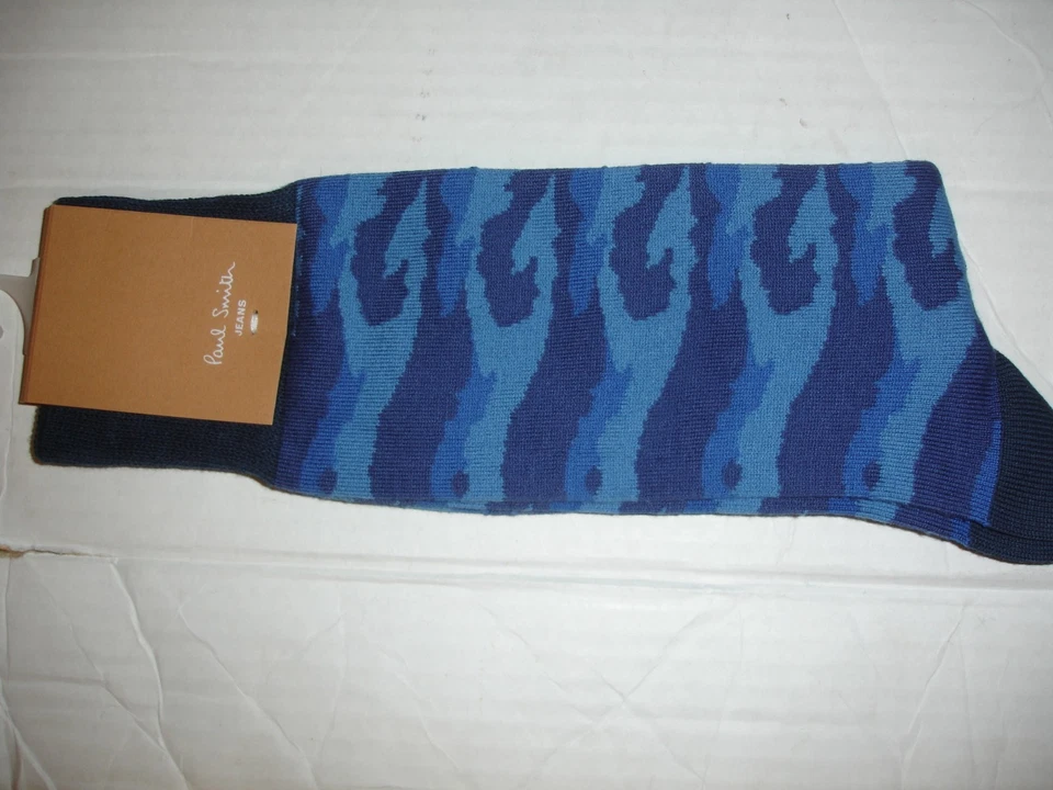 PAUL SMITH CALCETINES HOMBRE CAMUFLAJE MONTAÑA AZUL NUEVOS CON ETIQUETAS  Foto 1 de 1