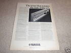 Yamaha RARE Tuner Ad from 1975,CT-7000 Best Tuner ever!