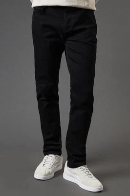 Burton Mens Skinny Jeans Black Comfort Fit Denim Machine Washable All Seasons — 第 1/4 张图片