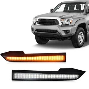 Pair Front Headlight LED Daytime Running Light DRL For Toyota Tacoma 2012-2015 - Picture 1 of 6