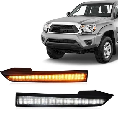 Pair Front Headlight LED Daytime Running Light DRL For Toyota Tacoma 2012-2015 - Image 1 of 4