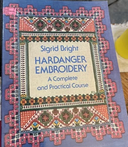 Vintage seltener Hardanger Stickstiche Kurs 1978 Bk von Sigrid Bright - Bild 1 von 8