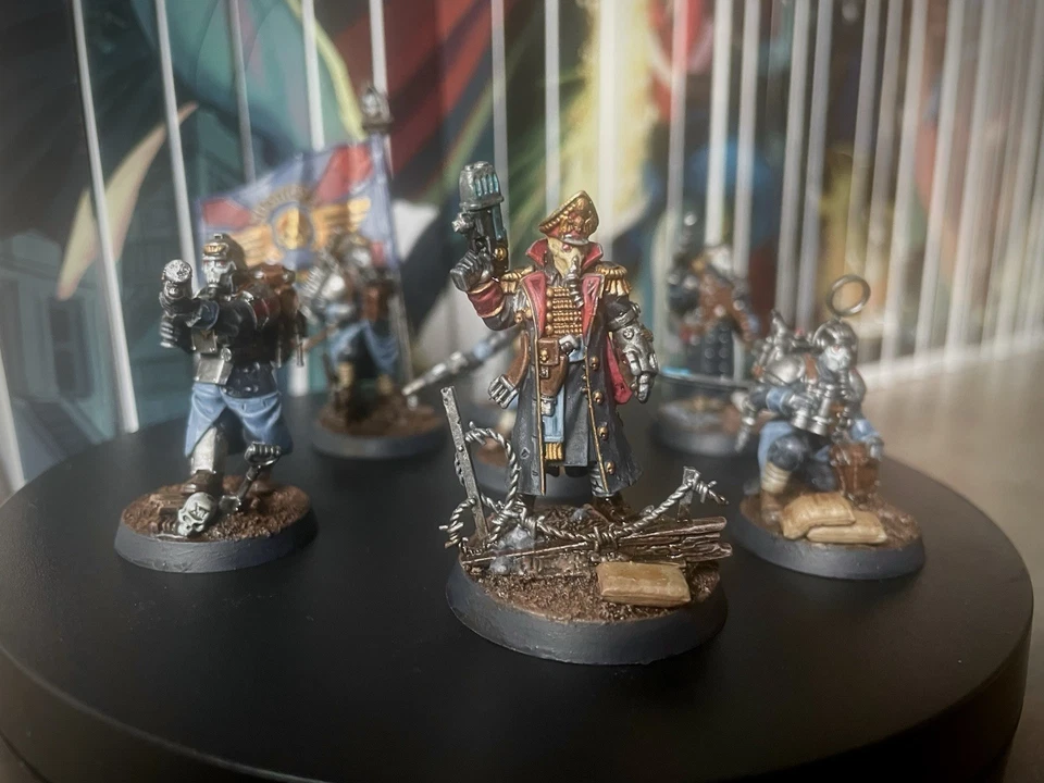 DEATH KORPS OF KRIEG COMMAND SQUAD X7 PAINTED - WARHAMMER 40K ASTRA MILITARUM  - Image 1 of 4