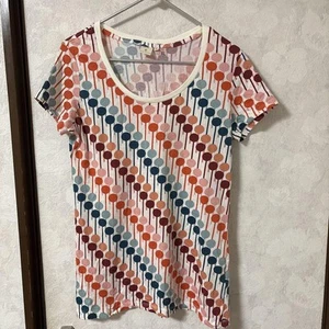 Orla Kiely XL Multicolor Stripe T-Shirt - Picture 1 of 6