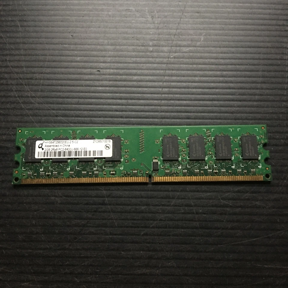 QIMONDA 2GB DDR2 PC2-6400U-666-12-E0 Desktop RAM Memory (HYS64T256020EU-2) - Image 1 of 3