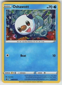 Oshawott - (Cosmo Holo) Promo SWSH: Espada y Escudo Tarjetas Promocionales SWSH222 CASI NUEVO - Imagen 1 de 2