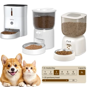 3L Automatischer Futterspender Futterautomat Pet Feeder mit Timer Katze & Hunde - Bild 1 von 28