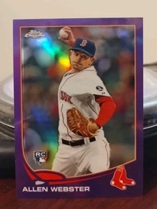 ALLEN WEBSTER 2013 Topps Cromo Viola Rifrattore Vendita Parallelo #112 Red Sox - Foto 1 di 2