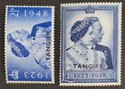 Morocco Agencies/Tangier 1948, "Silver Wedding" set of 2x Stamps Optd. Mh