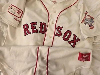 Camiseta Wade Boggs Boston Red Sox Rawlings Auténtica Talla 46 Foto 1 de 4