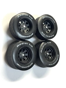 Black Sunraysia Wheels & Bf Goodrich  Radial T/A Tires 1/18 Greenlight HTF ! - Picture 1 of 8