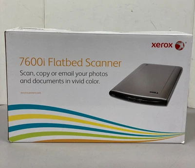 Xerox 7600i Flatbed Document Scanner W/ USB Cable Multi-Lingual Edition -New - Image 1 of 4