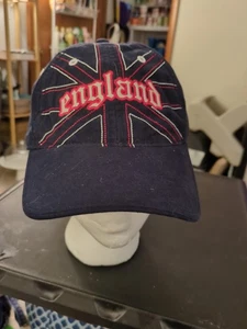 Cappello Berretto Roma Atletica Inghilterra Uomo Regolabile Strapback OS Blu Ricamato Difetto - Foto 1 di 10