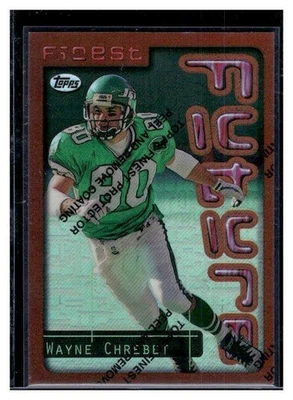 1996 Topps Finest Wayne Chrebet #76 Refractor w/Coating New York Jets - Image 1 of 2