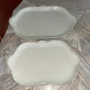 PLATOS OVALADOS ROSENTHAL SANSSOUCI ORO MARFIL - Imagen 1 de 8