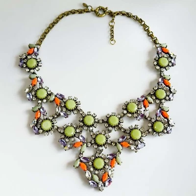 16 «Jcrew нагрудник воротник заявление ожерелье подарок ретро женщин вечеринки отпуск ювелирных изделий - Изображение 1 из 4