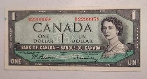 1961 Canada $1 Dollar Note; Pick 74b EF/AU - Picture 1 of 2