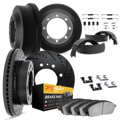 For GMC C3500 90-91 Brake Kit DFC Drilled & Slotted Front & Rear Brake Kit w Foto 1 de 3