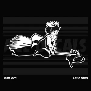 Kiki's Delivery Service - Kiki Jiji - Ghibli - Anime - vinyl decal sticker  - Picture 1 of 3