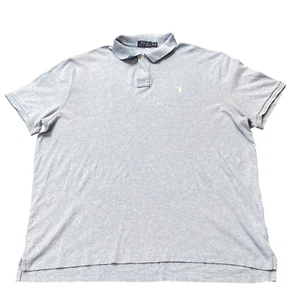 Polo Ralph Lauren uomo XXL blu manica corta alta bassa elasticizzata performance - Foto 1 di 4