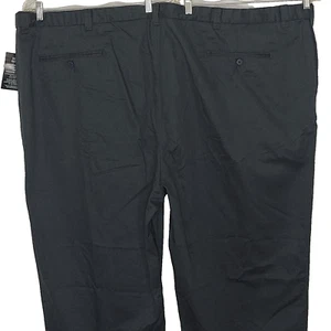 King Size Pants Size 66 Waist BIG Tall Unhemmed Dress Pants 66" X 41" Blue Gray - Picture 1 of 15