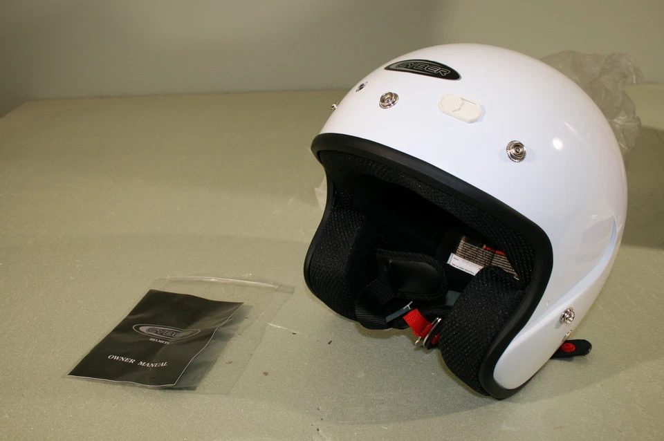 CyberU6 Casco Bicicleta de Calle Moto Blanco XS Extra Pequeño 641250 Falta 1 Ventilación Foto 1 de 3