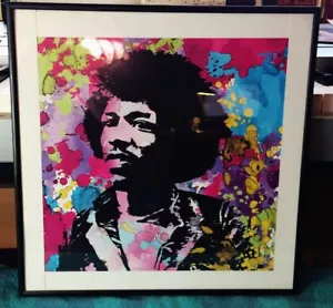 Jimi Hendrix, ""Impresión enmarcada"" Excelente Estado, Artista/fecha Desconocida - Imagen 1 de 2