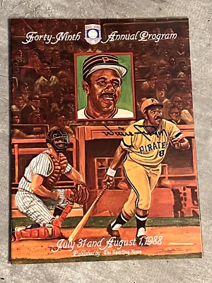 1988 Baseball 49th Annual Hall of Fame Program JSA AUTO Signed Willie Stargell - Image 1 of 4